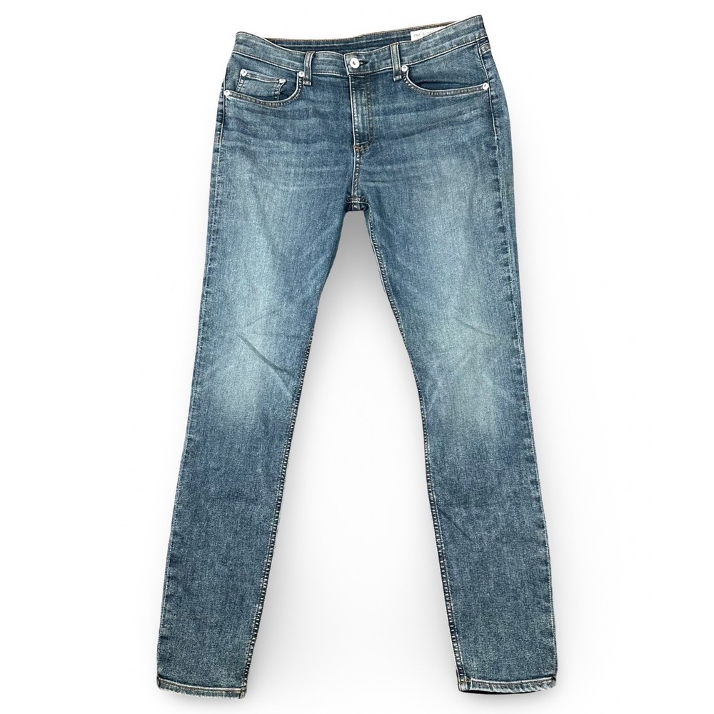 Rag & Bone Slim Jeans Mens 32x30 Medium Wash Stretch Designer Denim